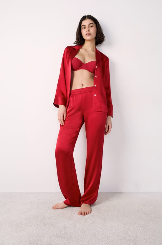 Silk Pyjama Trousers;${refinementColor}