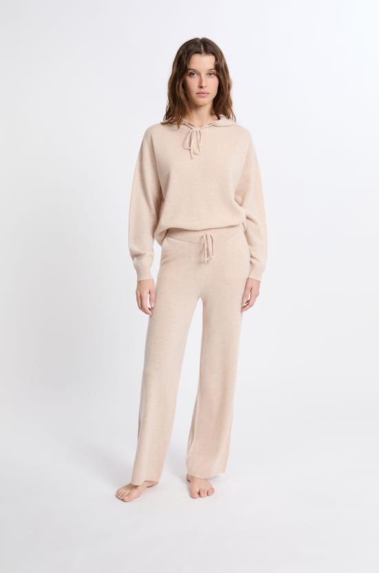Pull à capuche en cachemire;${refinementColor}