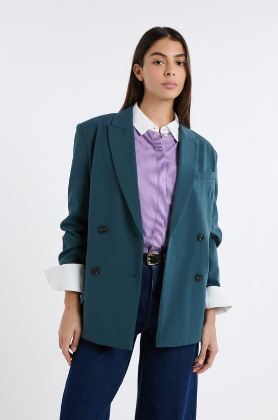 Striped Shirt with Cotton;${refinementColor}