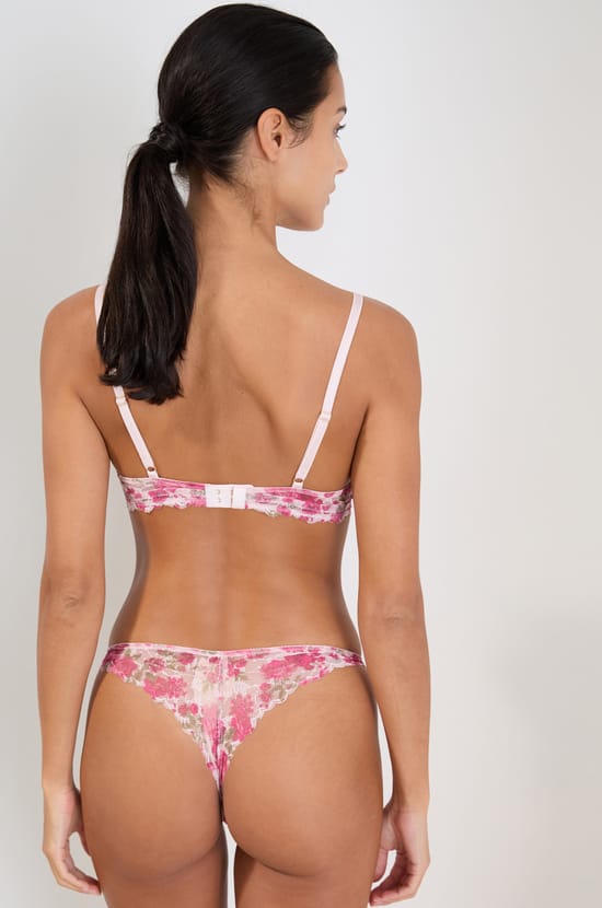 Soutien-gorge triangle en dentelle;${refinementColor}
