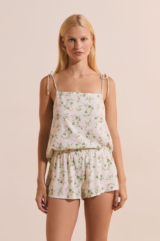 Short de pyjama &agrave; motifs croissants;${refinementColor}