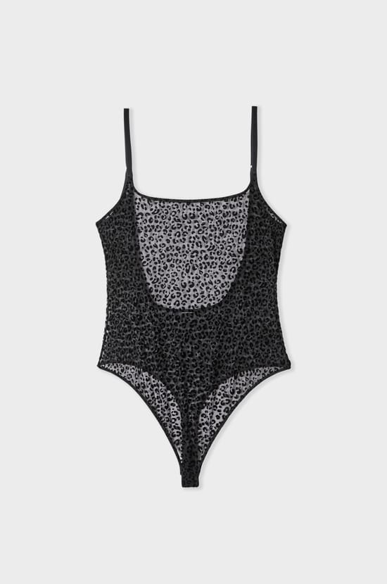 Body aus geflocktem Leoparden-T&uuml;ll;${refinementColor}