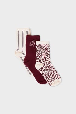 Chaussettes &agrave; motifs avec coton;${refinementColor}