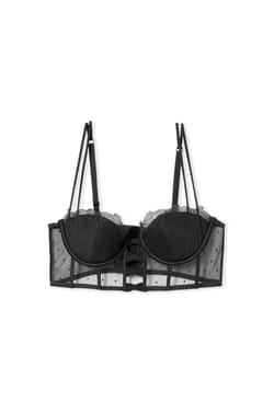 Soutien-gorge bustier en broderie;${refinementColor}