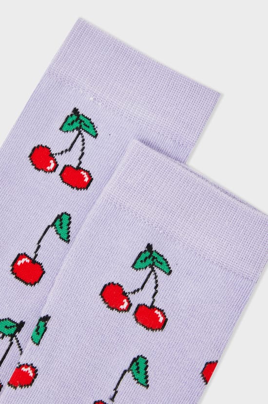 Chaussettes &agrave; motifs cerises Coucou Suzette;${refinementColor}
