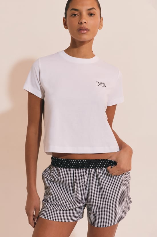 Short de pyjama &agrave; carreaux;${refinementColor}