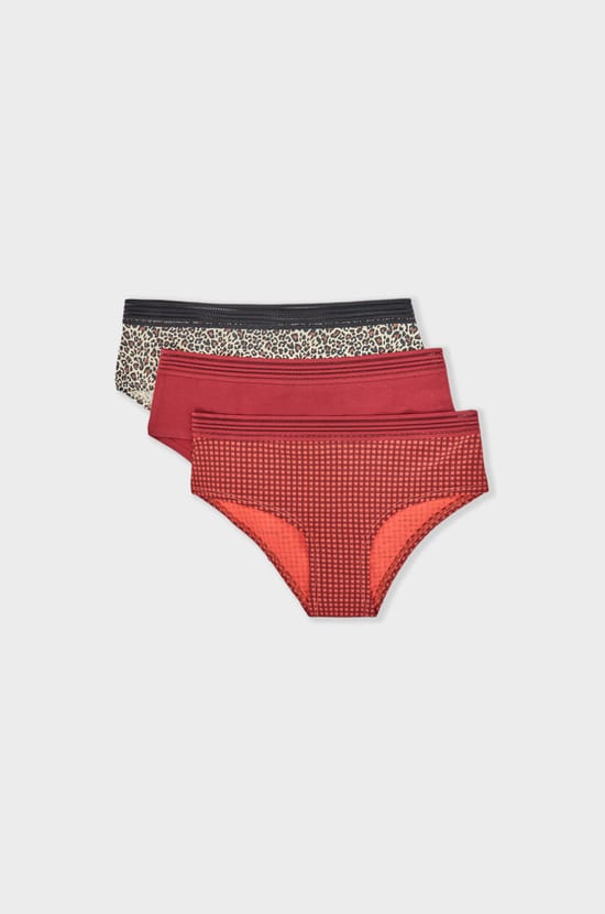 Lot de 3 shortys en coton;${refinementColor}
