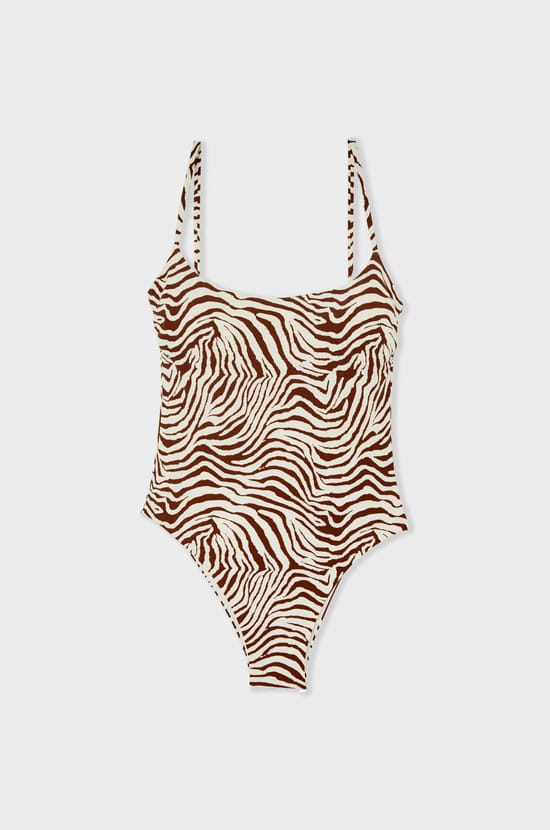 One-Piece Patterned Swimsuit;${refinementColor}