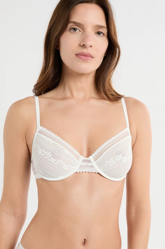 Soutien-gorge classique en dentelle;${refinementColor}