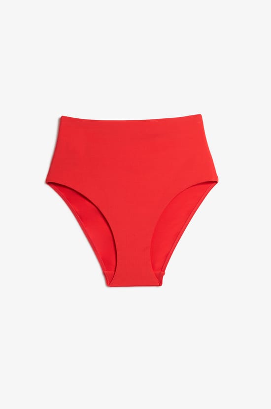 High-Waist Shaping Bikini Bottom;${refinementColor}