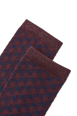 Chaussettes avec coton &agrave; motifs;${refinementColor}