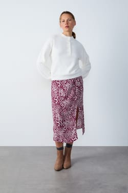 Fleece-Pullover mit Knopfleiste;${refinementColor}