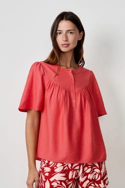 Blouse manches courtes;${refinementColor}