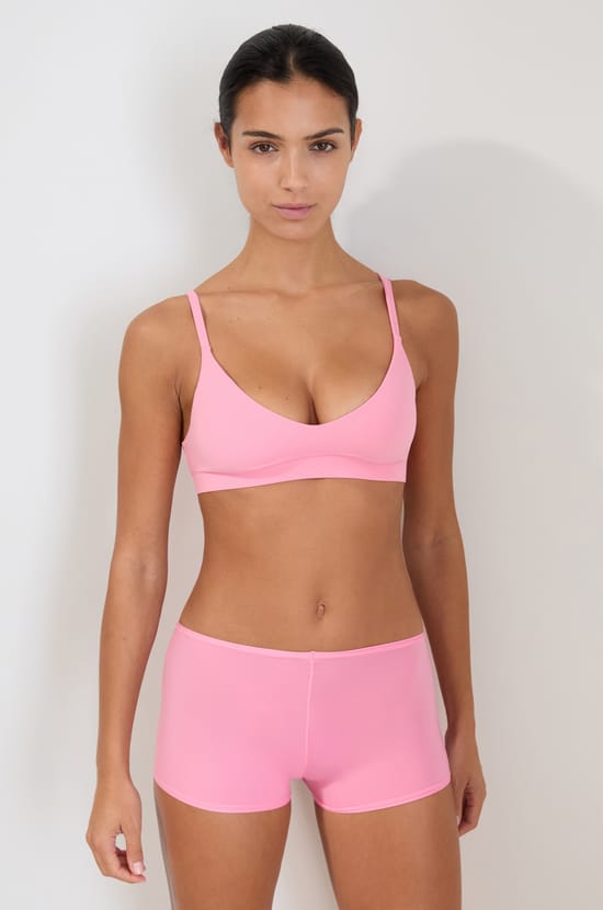 Triangle microfiber bra with removable pads;${refinementColor}