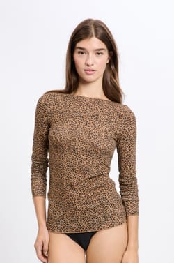 Thermisches T-Shirt mit Bootshals aus Kaschmir;${refinementColor}