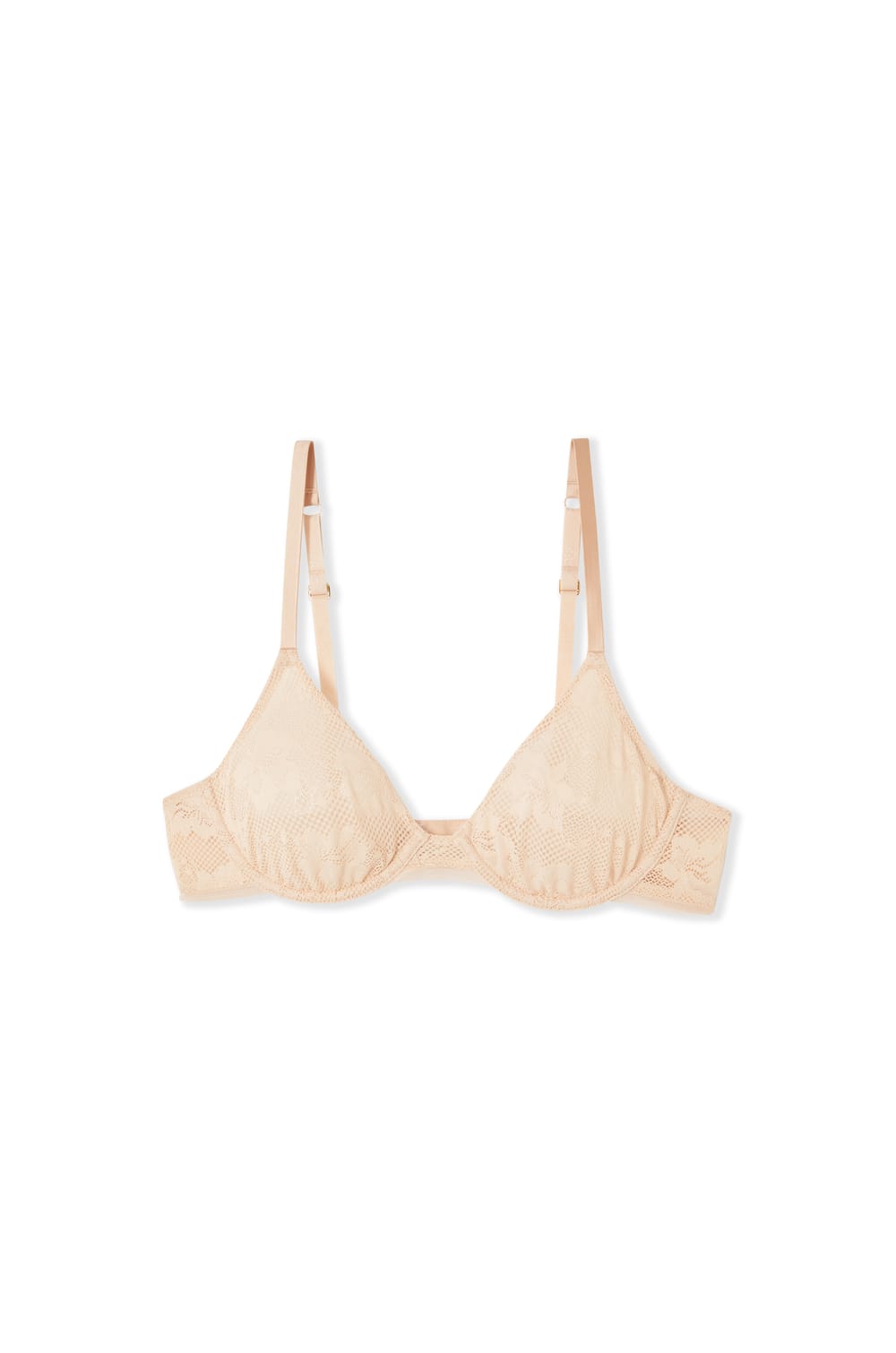 Soutien-gorge coques fines en dentelle;${refinementColor}