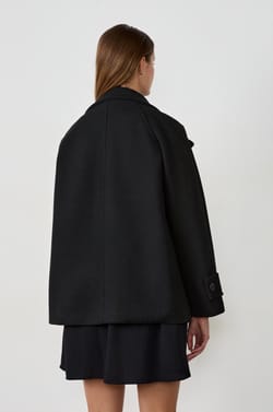 Mid-length coat with buttons;${refinementColor}