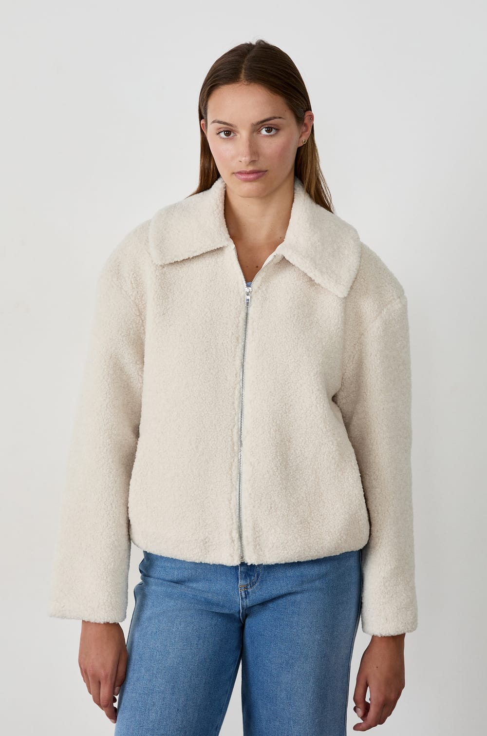 Faux Fur Jacket;${refinementColor}