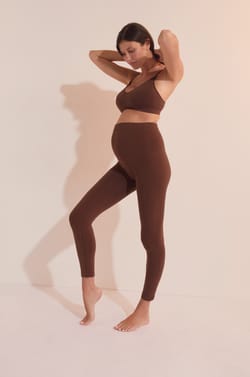 Legging de maternit&eacute; avec coton;${refinementColor}