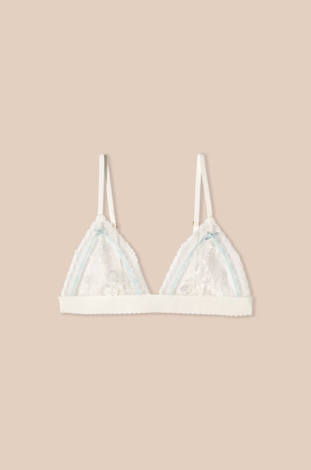 Soutien-gorge triangle en dentelle;${refinementColor}