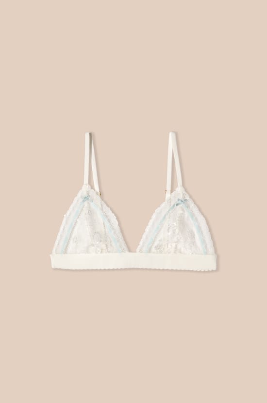 Soutien-gorge triangle en dentelle;${refinementColor}