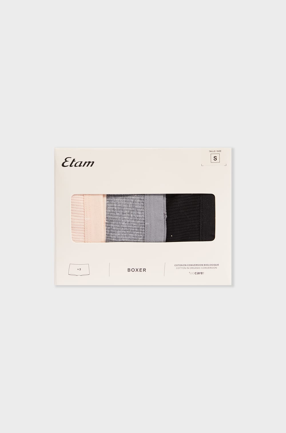 Pack of 3 Cotton Boyshorts;${refinementColor}