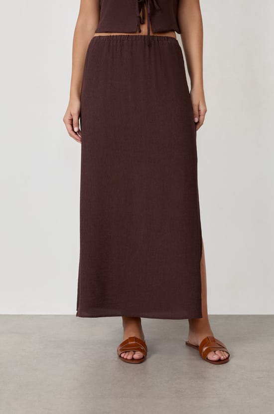 Long Fluid Skirt;${refinementColor}