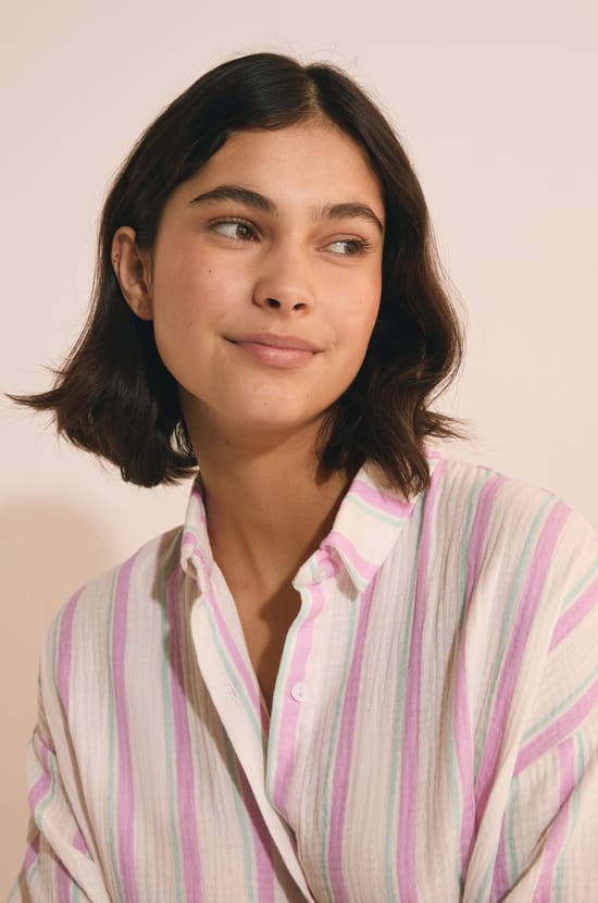 Chemise de nuit en coton;${refinementColor}