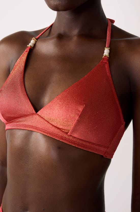 Triangle haut de maillot pailleté;${refinementColor}