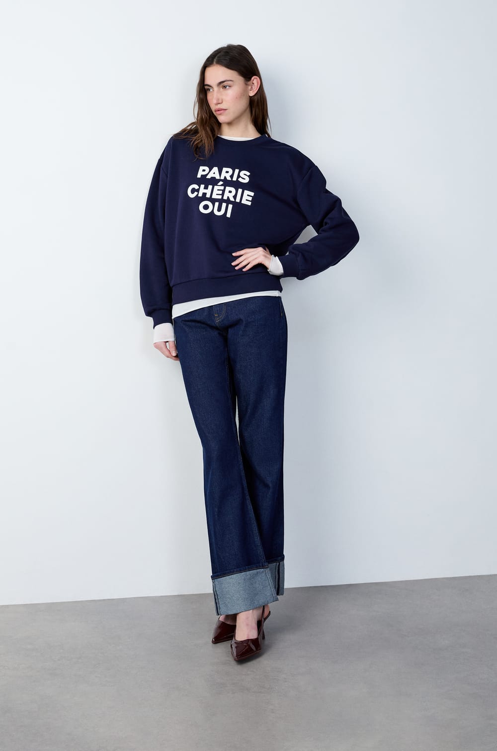 Printed Sweatshirt;${refinementColor}
