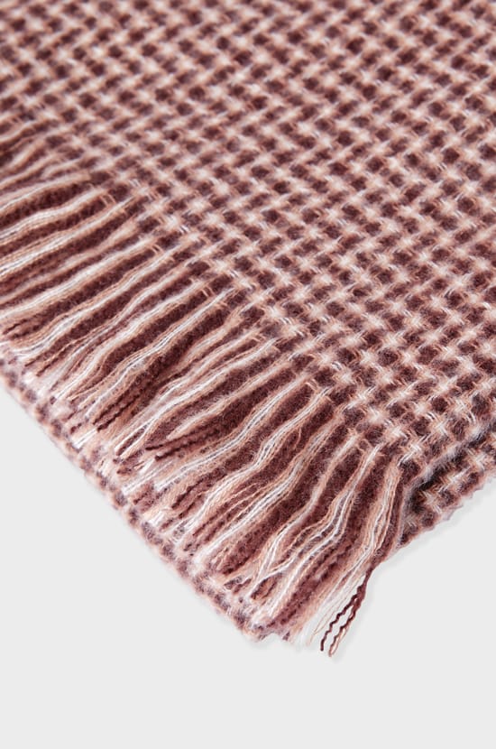 Écharpe à motif pied-de-poule;${refinementColor}