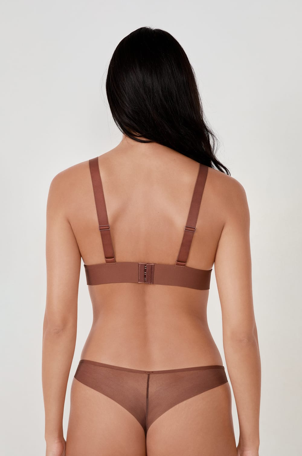 Soutien-gorge triangle sans armatures en tulle;${refinementColor}