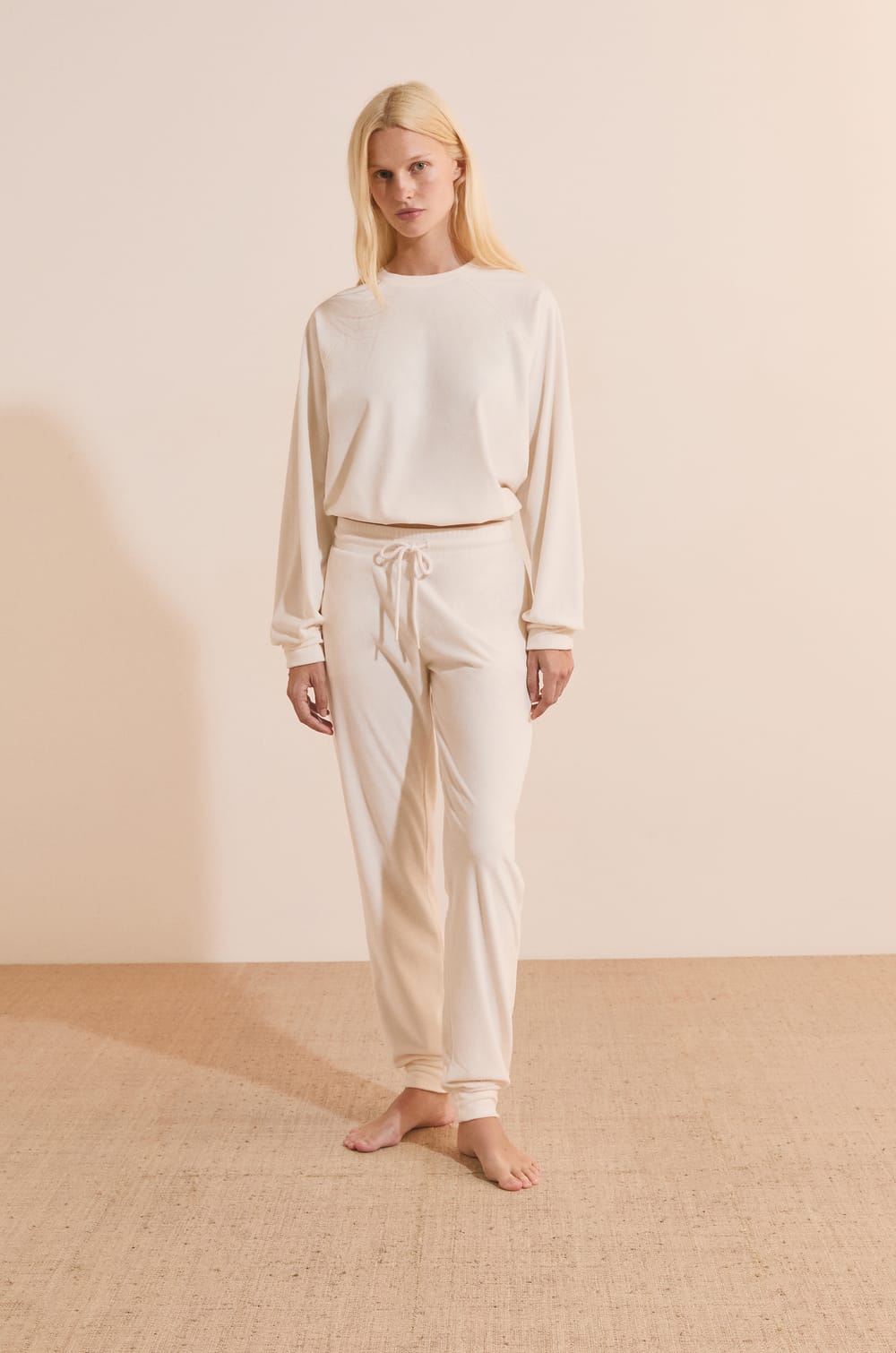 Sweatshirt de pyjama c&ocirc;tel&eacute;;${refinementColor}