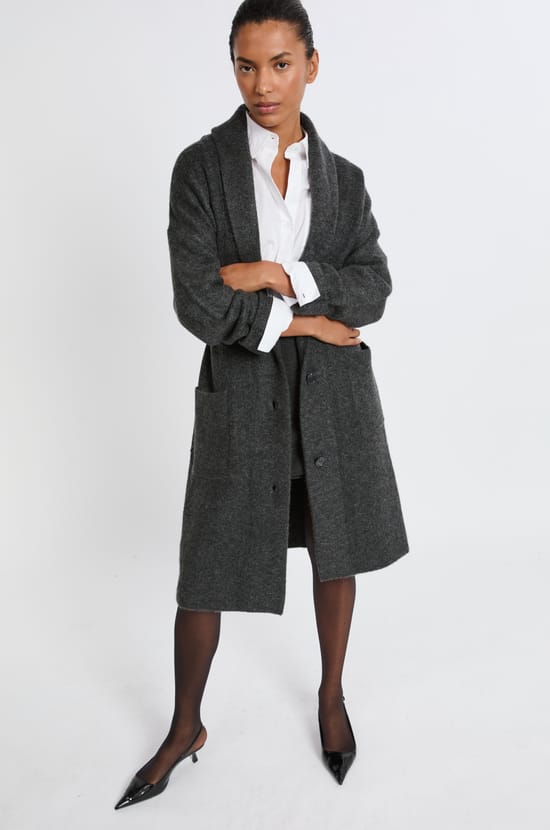 Manteau long avec boutons;${refinementColor}
