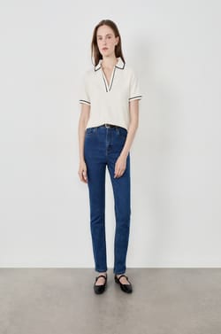 Polo manches courtes en coton;${refinementColor}