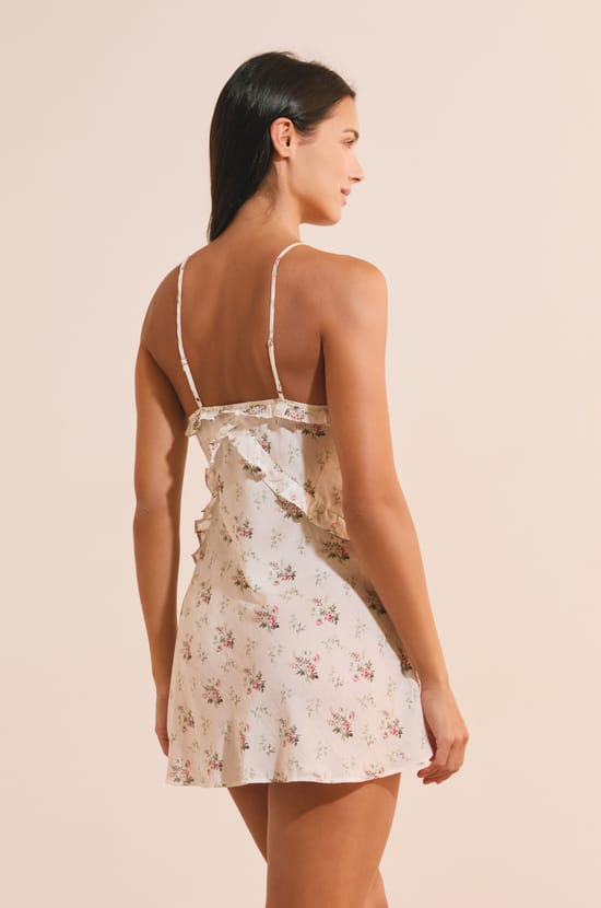 Nuisette &agrave; motifs fleuris;${refinementColor}