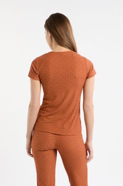 Heart Print Pyjama T-shirt;${refinementColor}