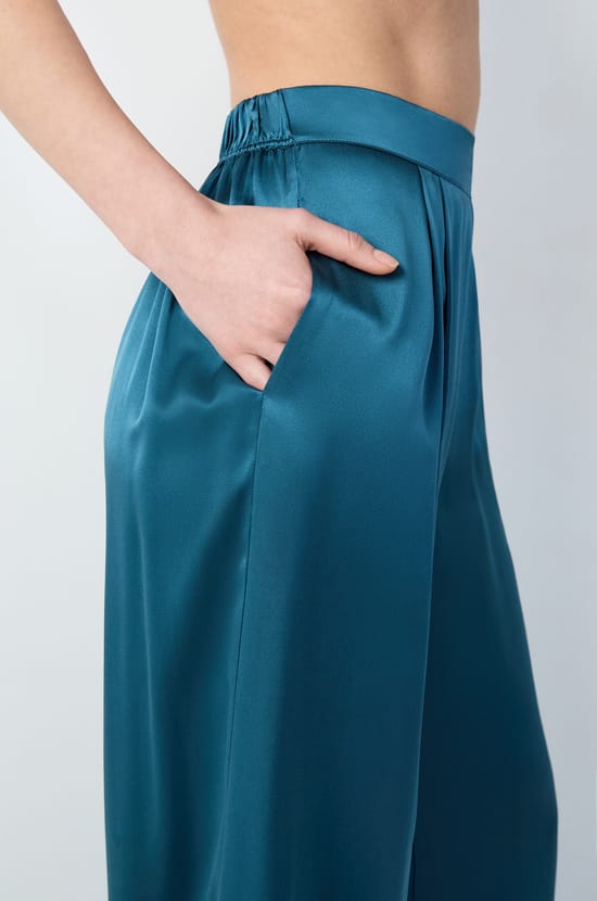 Pyjama-Hose aus Seide;${refinementColor}