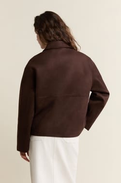 Veste effet daim;${refinementColor}