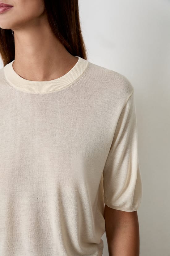 Short-sleeved sweater;${refinementColor}
