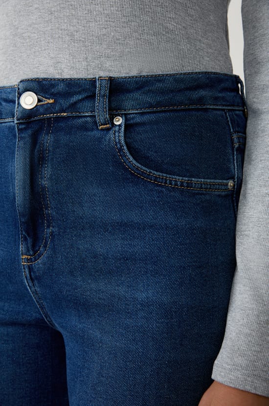 Straight cotton jeans;${refinementColor}