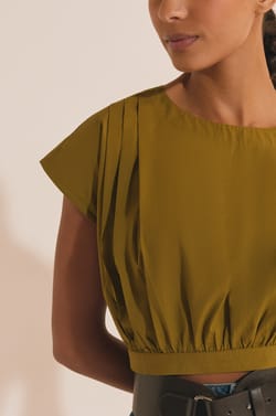 Top court en coton;${refinementColor}