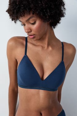 BH ohne Bügel mit leichten Schalen aus Baumwolle;${refinementColor}