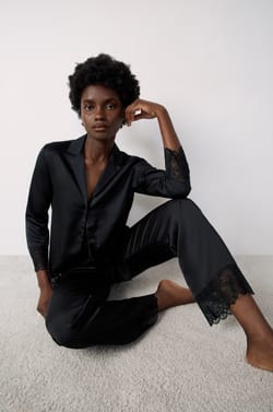 Satin Pyjama Bottoms;${refinementColor}