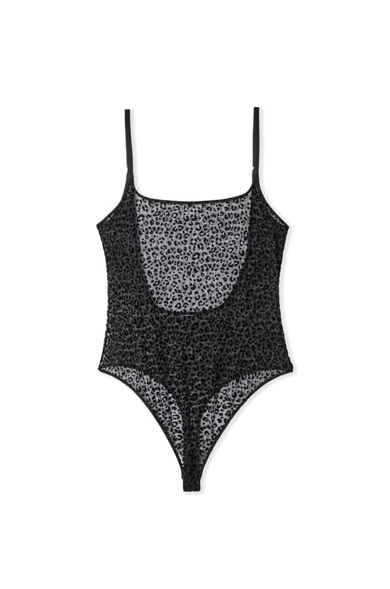 Body en tulle flock&eacute; l&eacute;opard;${refinementColor}