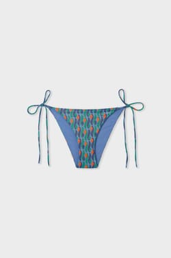 Glittery tie-side bikini bottom;${refinementColor}