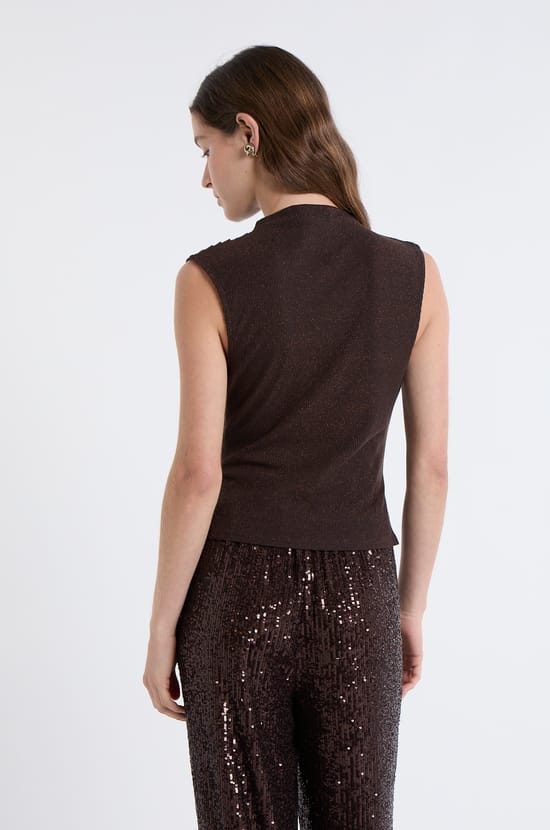 top col montant sans manche irisé;${refinementColor}