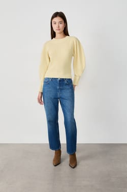 Pull à manches bouffantes;${refinementColor}