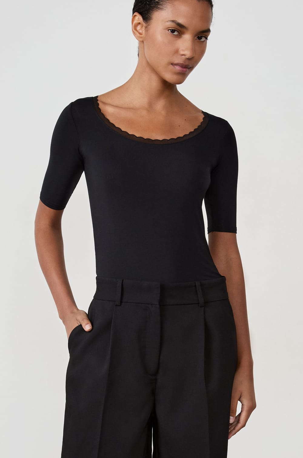  Thermal knit T-shirt;${refinementColor}