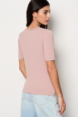 Long Sleeve Thermal Knit T-Shirt;${refinementColor}